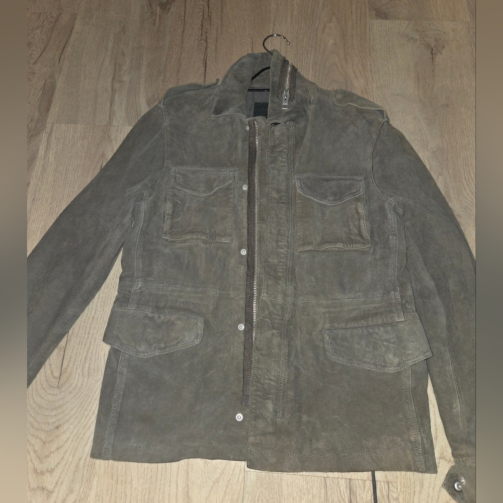 Allsaints suede field jacket